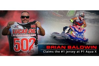 RIVA Racing's Brian Baldwin Claims #1 at P1 Aqua X